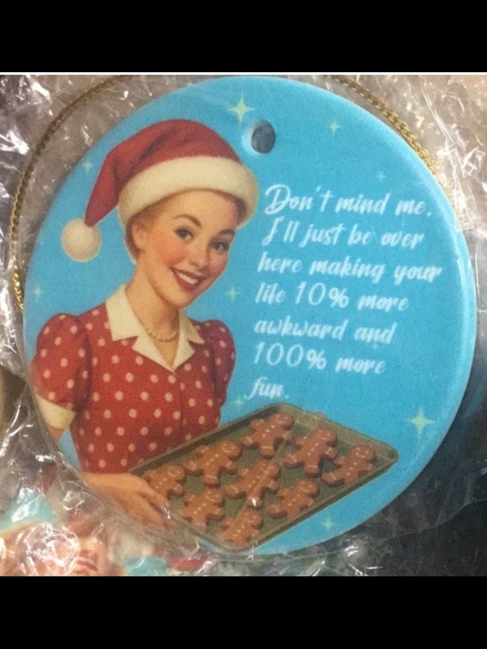 8 Vintage Holiday Retro Pin-Up Girls Ornaments - Picture 4 of 6